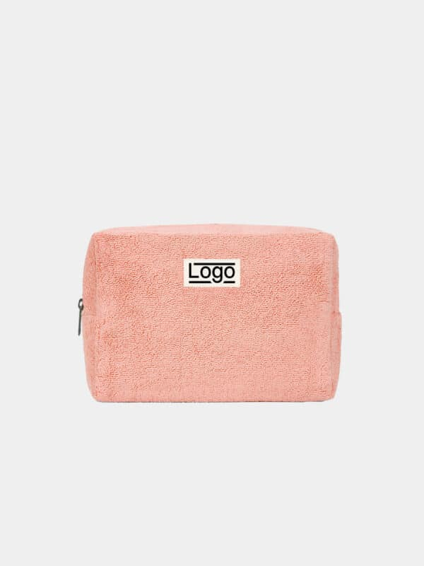 Trousse personnalisable en coton bio taille M Estelle Rose corail